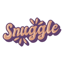 Beliebte Worte Kuschelbeschriftung PNG-Design