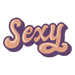Popular words sexy lettering PNG Design Transparent PNG