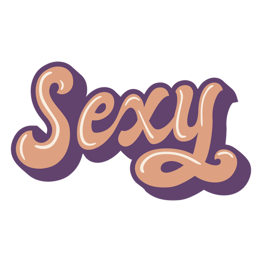 Beliebte Wörter sexy Schriftzug PNG-Design