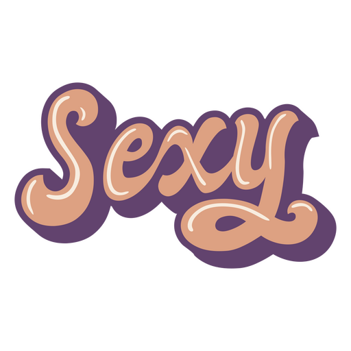 Popular words sexy lettering