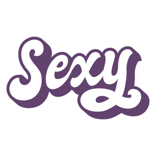 Sexy Word Purple Lettering Png And Svg Design For T Shirts 