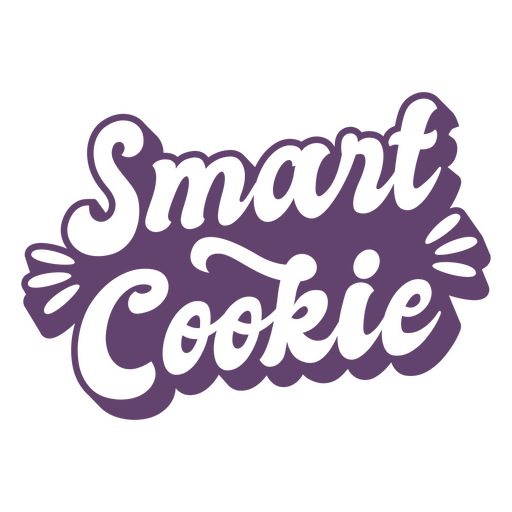 Cita de letras de cookies inteligentes Diseño PNG