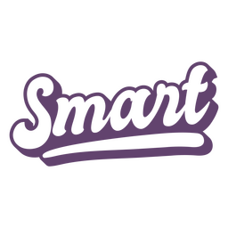 Smart word lettering PNG Design