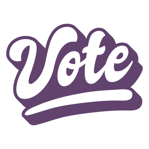 Vote quote lettering PNG Design