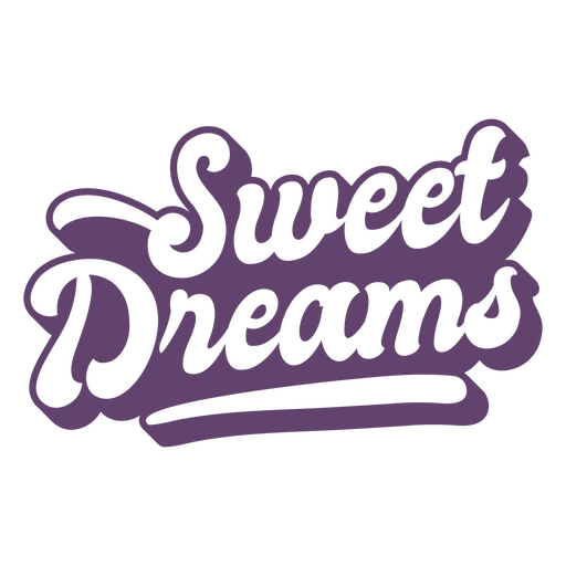 Sweet dreams quote lettering PNG Design