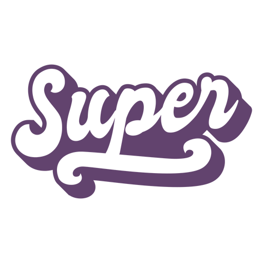 Super Zitat-Schriftzug PNG-Design