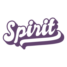 Spirit Word Lettering PNG & SVG Design For T-Shirts