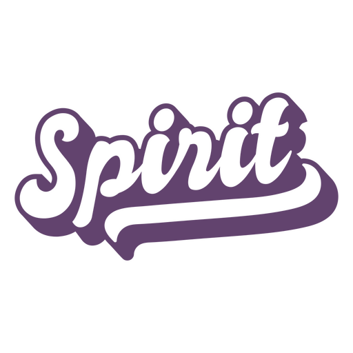Spirit-Wort-Schriftzug PNG-Design
