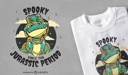 Design fantástico de t-rex assustador para o Dia das Bruxas