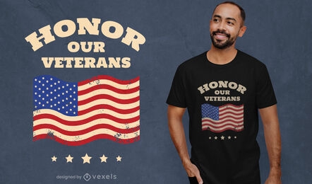 Cool veteranos cita diseño de camiseta