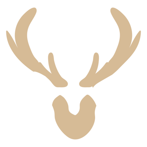 Reindeer horns flat winter solstice PNG Design