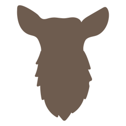 Solsticio de invierno plano de silueta de reno Diseño PNG