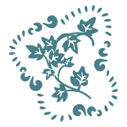 Deja el solsticio de invierno azul plano. Diseño PNG