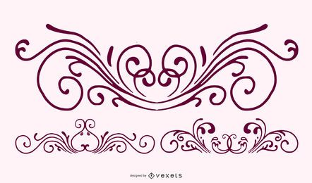 Isolated free vector Ornaments 5