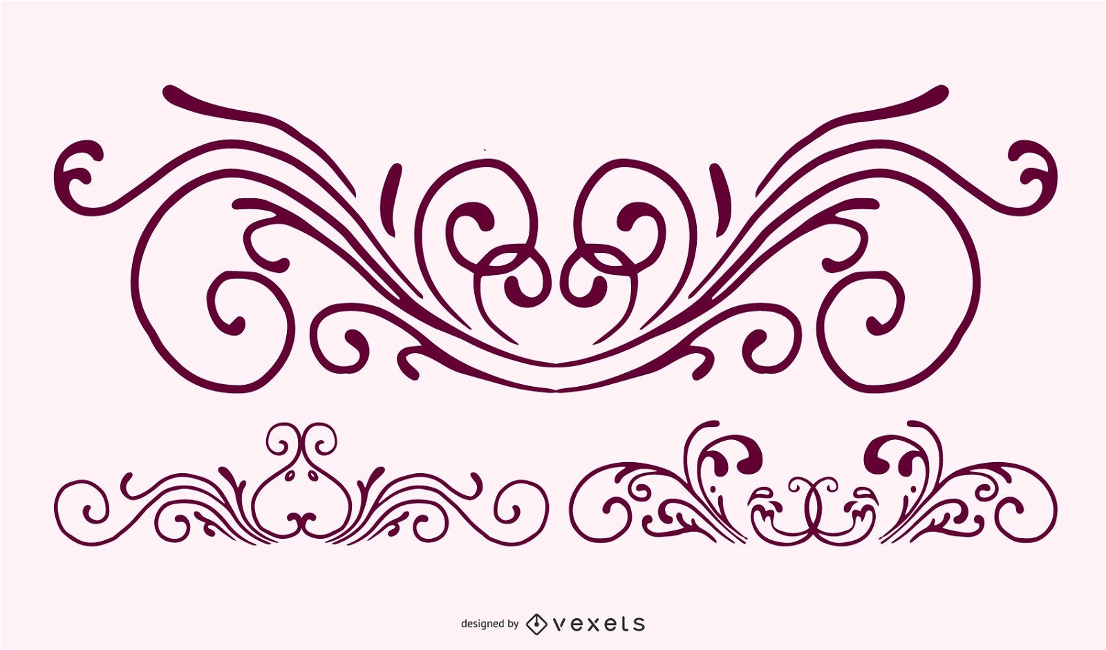 Isolated free vector Ornaments 5