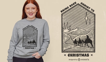 Weihnachten Jesus Zitat T-Shirt-Design