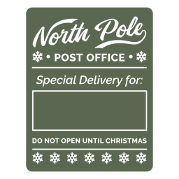 Nordpol-Lieferabzeichen PNG-Design