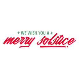 Cita de letras del solsticio de invierno feliz Diseño PNG