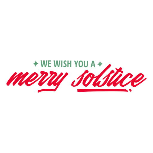 Winter solstice lettering quote merry PNG Design
