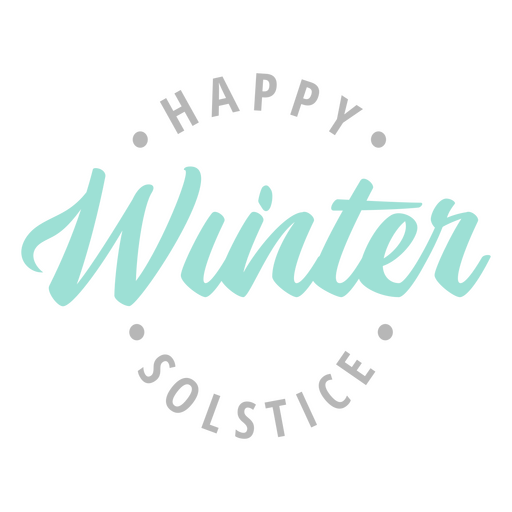 Citação de letras de solstício de inverno feliz Desenho PNG