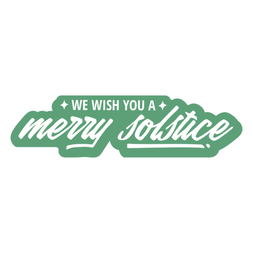 Merry solstice lettering quote PNG Design