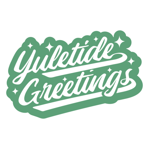 Yuletide lettering quote greetings PNG Design