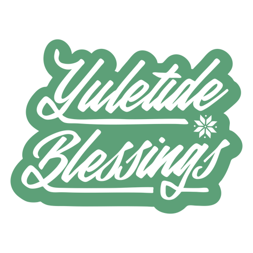 Yuletide lettering quote blessings