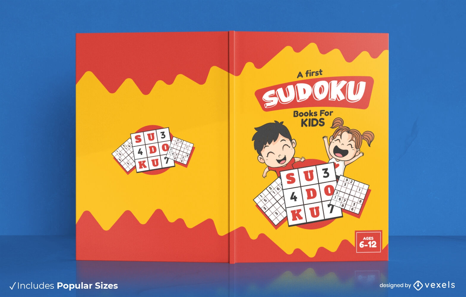 Libro de rompecabezas de Sudoku para ni?os con dise?o de portada