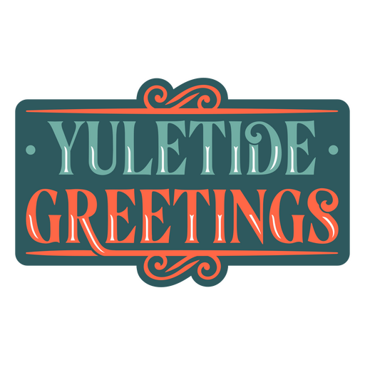 Yuletide greetings quote PNG Design