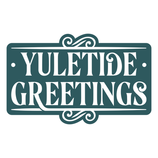 Yuletide vintage quote greetings PNG Design