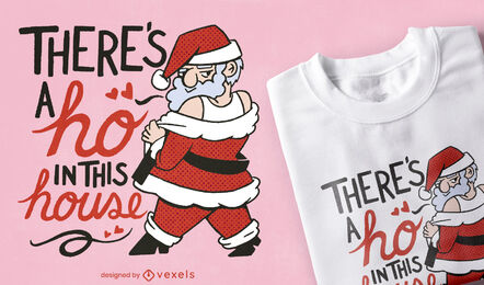 Design PNG E SVG De Letras De Natal Ho Ho Ho Para Camisetas