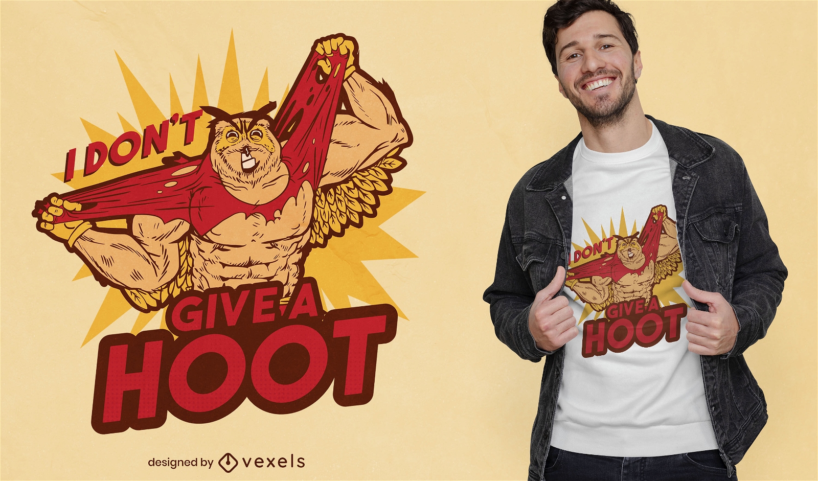 Cool don't give a hoot owl t-shirt design