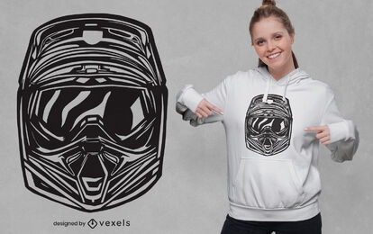 Awesome motorcross helmet t-shirt design