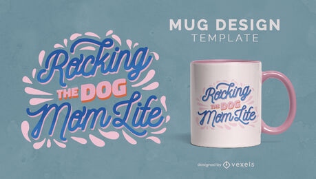 Balançando o projeto da caneca das citações da vida da mãe do cachorro