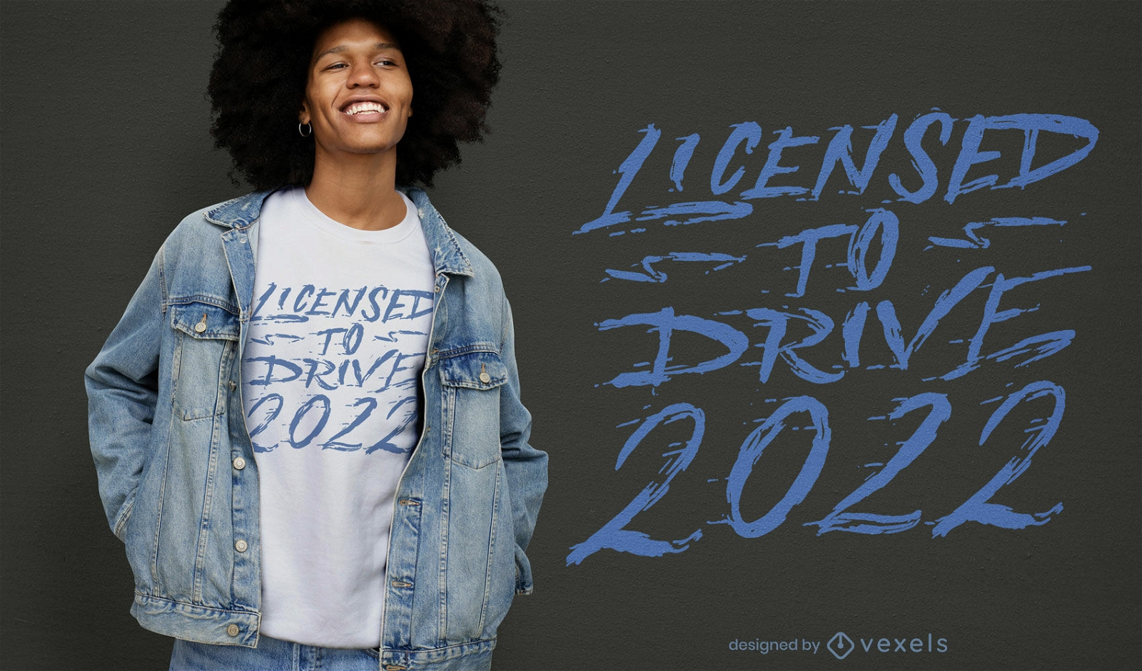 Licenciado para conduzir o design de camisetas de 2022