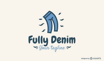 Design incrível de logotipo jeans