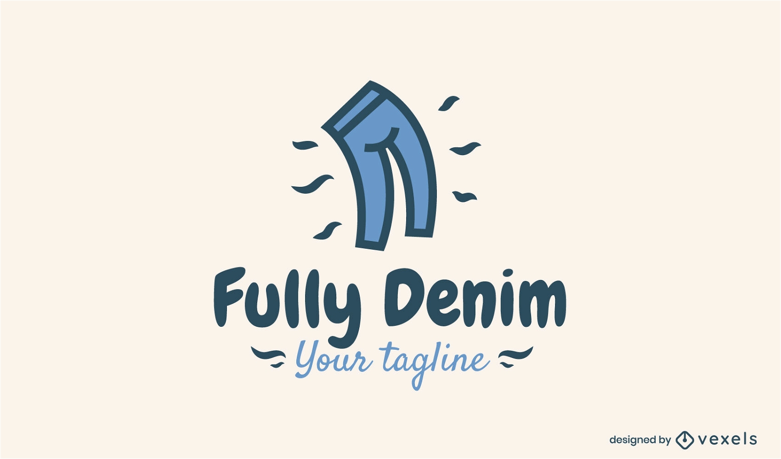 Tolles Denim-Logo-Design