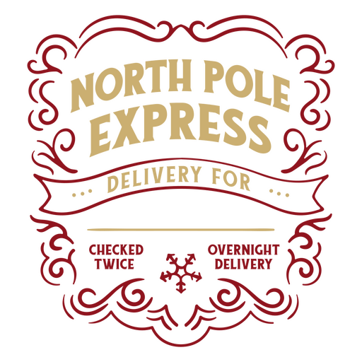 Emblema do Expresso do Pólo Norte de Natal Desenho PNG