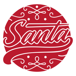 Citação de letras de Papai Noel vermelho Desenho PNG