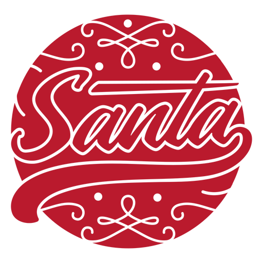 Citação de letras de Papai Noel vermelho Desenho PNG