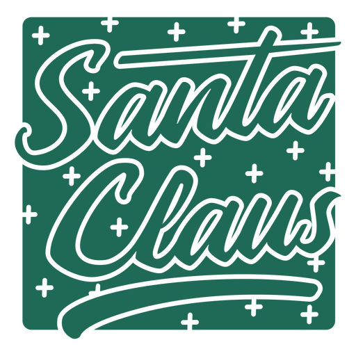 Citação de letras de papai noel verde Desenho PNG