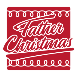 Weihnachtsmann Schriftzug Zitat rot PNG-Design Transparent PNG