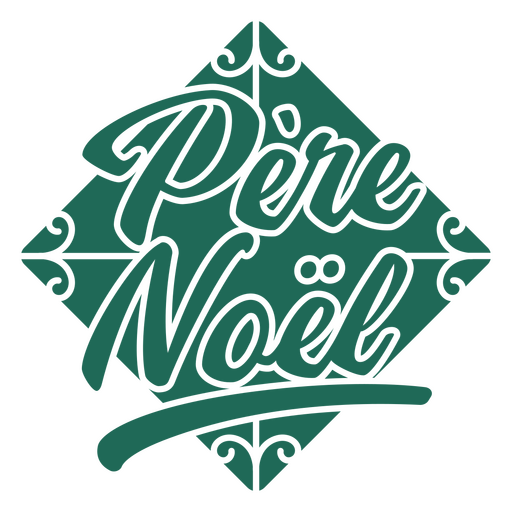 Noel Schriftzug Zitat grün PNG-Design