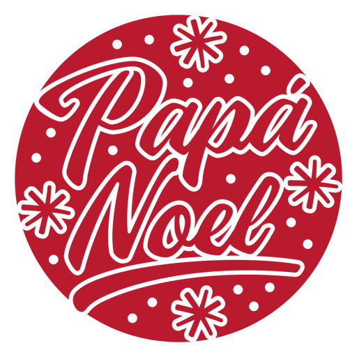Pap? Noel lettering quote red