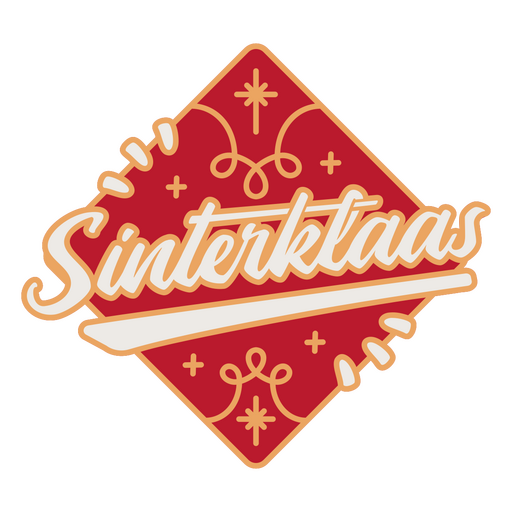 Citação de letras Sinterklaas coloridas Desenho PNG