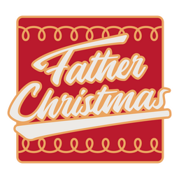 Citação de letras de pai natal colorida Desenho PNG