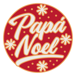 Papa noel lettering quote colorful PNG Design Transparent PNG