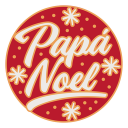 Papa Noel Schriftzug Zitat bunt PNG-Design