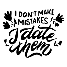 Cita de letras de errores de fecha Diseño PNG