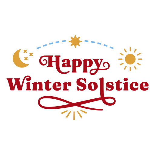 Citação de letras felizes solstício de inverno Desenho PNG